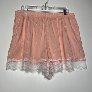 Victoria’s Secret Cotton Lace Hem Short Size XL